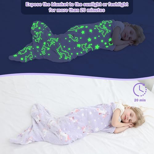 Couverture queue de sirène enfant idéale pour les soirées lecture et cinéma - 3