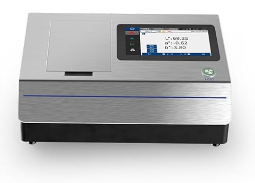 HFBTE High Precision Liquid Spectrophotometer Touch Screen Liquid Transmission Color Difference Measurement for Drugs,Petroleum,Industrial Oil,Cosmetic,Food&Beverage and Other Fields Liquid Chroma