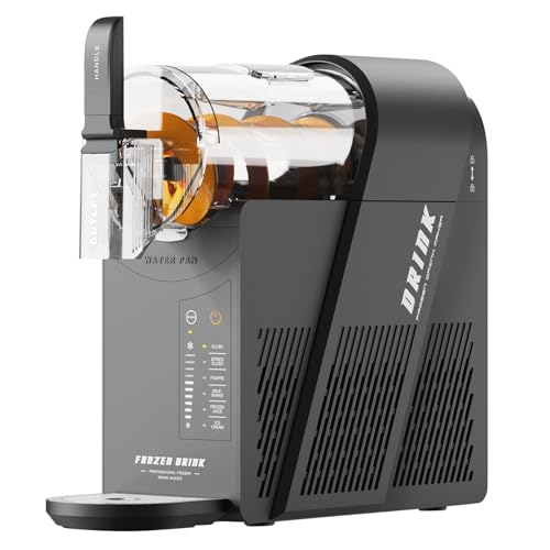 Image of VECYS Slushie Machine, Frozen Drink Maker for Home, 6 Preset Modes (Slush /Spiked Slush /Frappe /Milkshake /Frozen Juice /Soft Ice Cream), 10 Level Texture Control, Dishwasher-Safe, 50.7 fl oz, Black