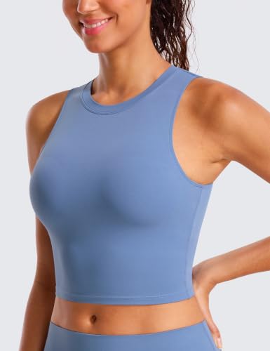 Image of Natural Feelings Nudi Sports Bras for Women Removable Padded Yoga Tank Tops Sleeveless Fitness Workout Crop Tops