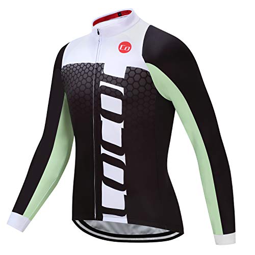 Coconut Ropamo Men's Long Sleeve Cycling Jersey Bike Shirt Bicycle Clothing Breathable