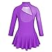 inhzoy Maillot de Patinaje Artístico para Niña Manga Larga Vestido de Ballet...