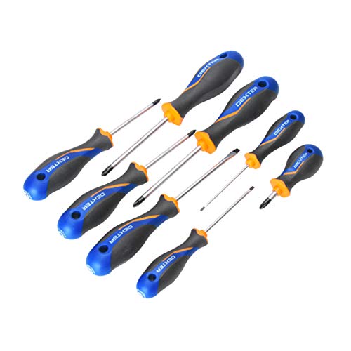 Preisvergleich Produktbild DEXTER - 8 Magnetische Schraubendreher PZ / SL / PH
