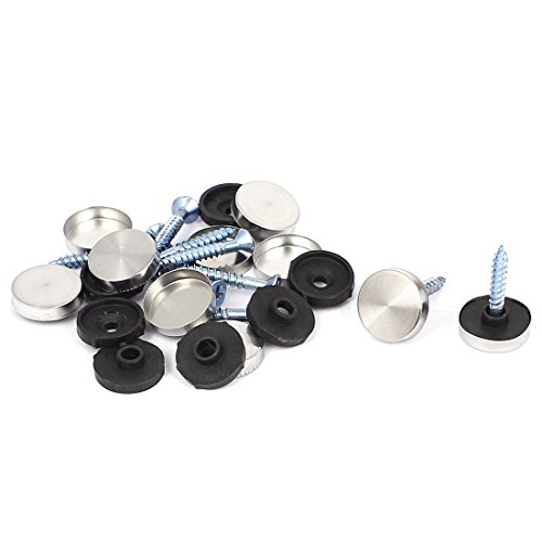 Aexit 16mm Dia Quality Parts Cap Screw Home Office Decorative Fittings Mirror Nails 10Pcs Model:94as562qo232