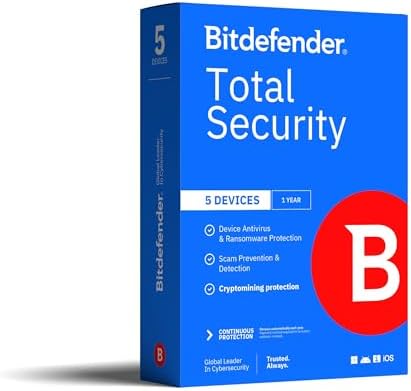 Bitdefender Total Security 2025 – Complete Antivirus and Internet...