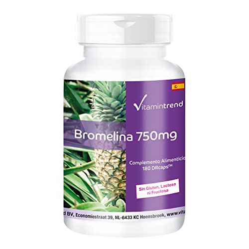 Bromelina 750mg 180 cápsulas Vitamintrend