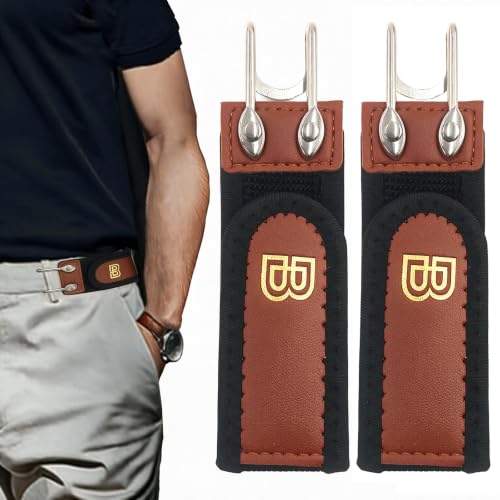 FLYGRRIV Gürtel Ohne Schnalle, Elastischer Schnallenloser Gürtel Herren & Damen, Buckle Less Belt mit Metallhaken, Verstellbar mit Klettverschluss, Komfortabel &...