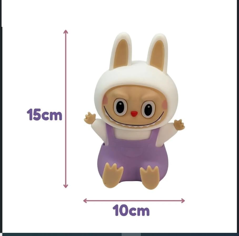 zahab Silicone Touch Night Lamp for Kids | Soft Bunny Design LED Night Light | Rechargeable Touch Control Lamp | Eye-Friendly Bedside Lamp for Babies & Kids 2