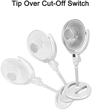 Diagram showing the tip-over cut-off switch mechanism of the Optimus H-4500 heater