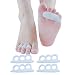 Produktbild Welnove - Hammerzehen Kissen Pads für Gelockt Zehen, Hammerzehen Fuß Behandlung, verhindern Gartenhaus, 4 Stück Weiche Gel Spreizer 3 Schleife SetWeißfür Fuß Schmerzen Linderung
