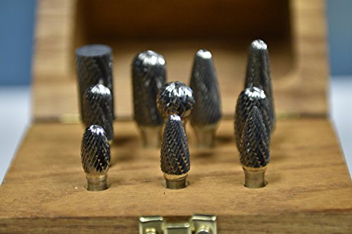 Set 1 Double Cut Carbide Burr miniatura 7