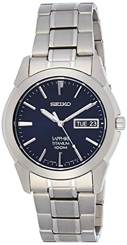 Preisvergleich Produktbild Seiko Herren Analog Quarz Uhr mit Titan Armband SGG729P1