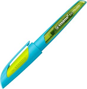STABILO Grow - Füllhalter Stylo Plume Rechargeable Climatiquement Neutre - Tige Bois - Bleu