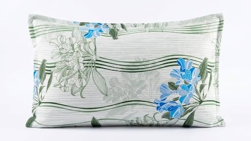 Image of Bombay Dyeing Epigram Printed Single Bed 100% Cotton Bedsheet Collection - (224X150) (D. Blue)