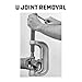 Powerbuilt Ball Joint and U-Joint Service Tool Set, Remove and Install, Ford, GM, Dodge, Adapters Included - 648602