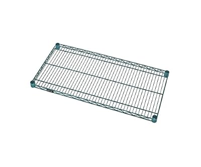 QUANTUM STORAGE SYSTEMS 1436P Wire Add-On Shelf Green Epoxy 36" W x 14" D
