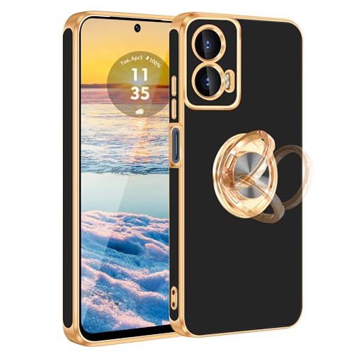 Coque Moto G Power 5G 2024 Fingic avec anneau rotatif et support magnétique