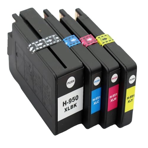 Cartouche d'encre 950XL 951XL haute capacité avec encre à colorant fluide et précise