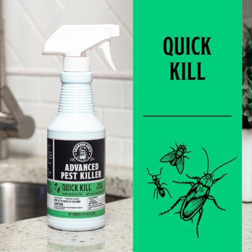 Grandpa Gus's Advanced Natural Pest Control Spray - Indoor/Outdoor Insect Killer, 16 fl oz, Ready-to-Use
| Grandpa Gus'