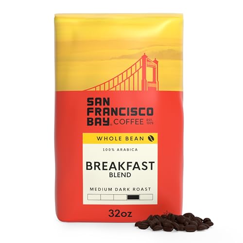 Image of San Francisco Bay Coffee - Medium Roast Whole Bean Coffee - Breakfast Blend (2 lb bag)