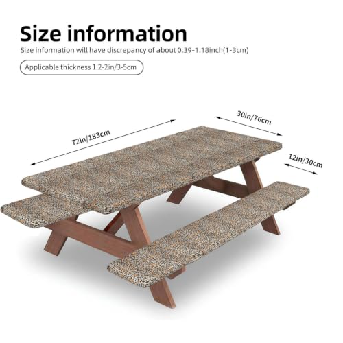 Mantel elástico de elastano para mesas de camping de 6 pies 5
