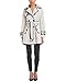 Betsey Johnson Women's Double Breasted Trench Coat with Piping and Corset Back
