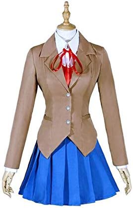 Amazon Com Belunot Doki Doki Literature Club Natsuki Monika Yuri Sayori Girls Women School Uniform Cosplay Costume Halloween Party Dress S Home Kitchen