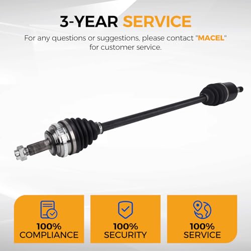 PAROD 664060 CV Axle Assembly Fit for 1997-2005 Acura EL, 1988-2005 Honda Civic, 1993-1997 Civic del Sol, 1988-1991 CRX - Front Left Driver Side by PAROD - Image 6