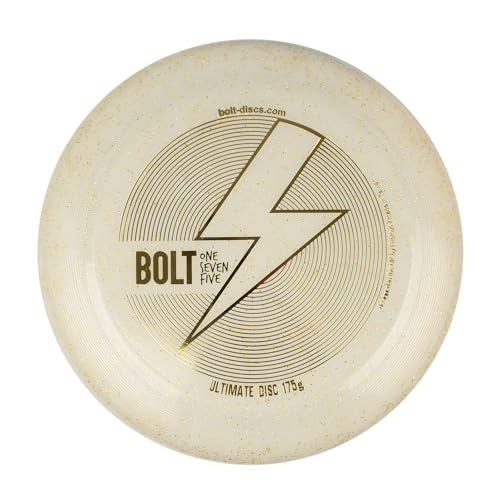 BOLT OneSevenFive Ultimate Frisbee 175g Flying Disc! The Best Frisbee for Adults & Kids. The Perfect Throwing Disc for Ultimate Games, Park Play, & More (Ghost Shimmer)