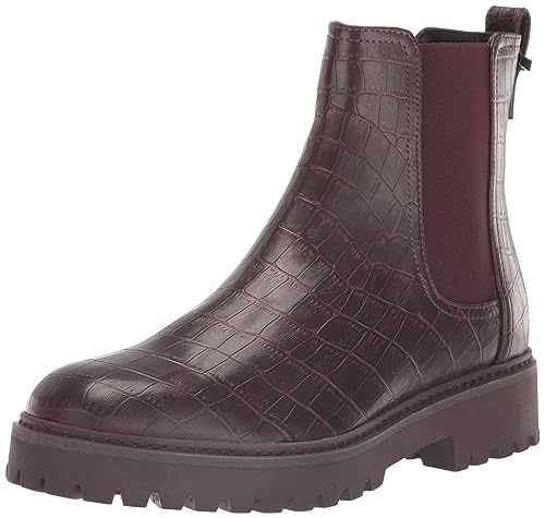 Bottes Chelsea Salt Lug anti-glisse bordeaux pour marcher sans douleur
