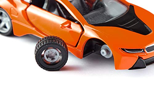 Siku BMW i8 LCI coche deportivo 1:50 naranja/negro miniatura 3