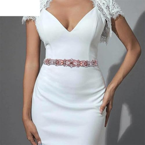 Wedding Dress Belt Bride Bridal Rhinestones Applique Formal Gown Bridesmaid Women Decoration2