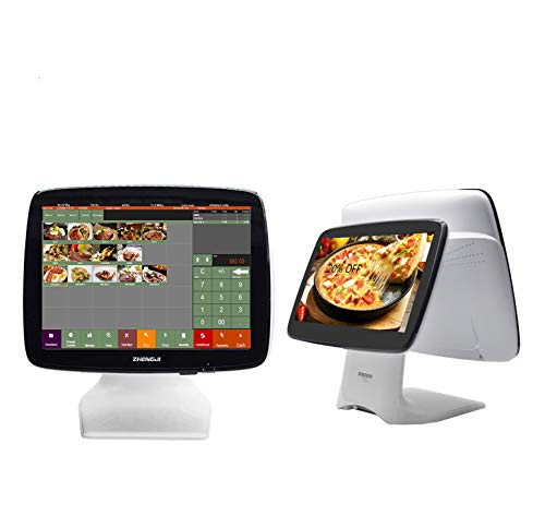 ZHONGJI Touch Dual Screen Cash Register for Restaurants POS System with Receipt Printer Software - Thumbnail 2
