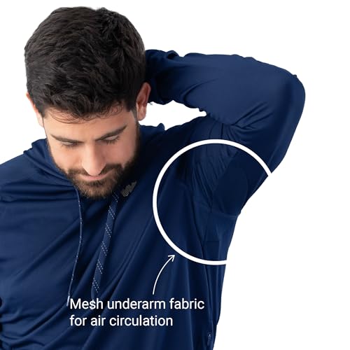 WEATHERMAN Sun Hoodie Men’s – Lightweight Long Sleeve UPF 50+ Quick Dry Shirt for Fishing, Hiking, Outdoors4