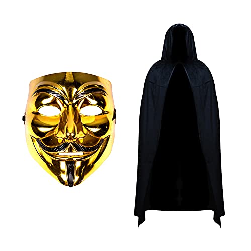 Robelli V pour Vendetta Masque & Cape À Capuche Ensemble Déguisement