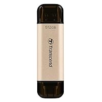 Transcend – Transcend Jetflash 930C 512GB Dual USB Stick, Gold |USB-A & 