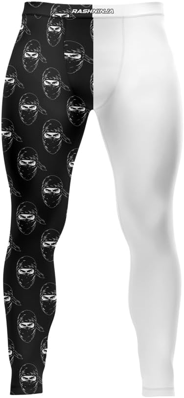 Cyber Men’s MMA Spats - Fit Tight Compression Leggings for Jiu Jitsu BJJ Workout & Training