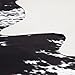 Faux Cowhide Rug 4.6x5.2ft Cow Print Cow Hide Rugs Small Premium Area Carpet Animal Print Rug Western Room Decor for Living Room Bedroom (Black&White)