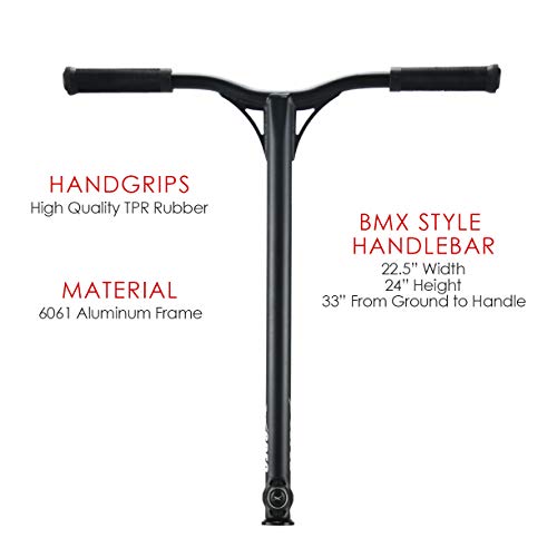 Xspec Rainbow Neo Chrome Pro Stunt Kick Scooter, Unique Oil Slick Anodized Design Trick Scooter, Bmx Handlebars W/Reinforced Aluminum Wheels And Fork #TOP5