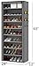 PENGKE 9-Shelf Shoe Organizer with Dust Cover - Closet shelf for up to 27 pairs of shoes - Designed for doorways, hallways, balconies, living rooms - Gray