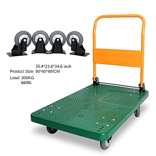Carretilla Plataforma Plegable con Ruedas Giratorias 660 lb miniatura 5