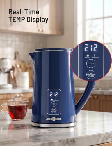 Image of Electric Kettle Temperature Control, 1.7L Large Electric Tea Kettle, 4H Keep Warm Hot Water Boiler with 6 Presets, LED Screen Electric Kettles for Boiling Water, Boil-Dry Protection