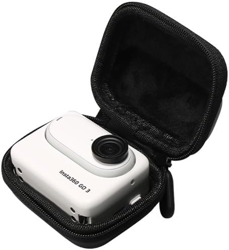 Miimall Funda de transporte compatible con Insta360 Go3, portátil, llavero, bolsa de almacenamiento, funda de transporte dura de EVA para viajes,