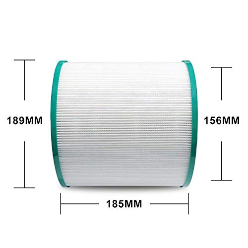 2 Pack True HEPA Replacement Filter Compatible with Dyson Tower Purifier Pure Cool Link TP01, TP02, TP03, AM11, BP01 Models, Compare to Part # 968126-03