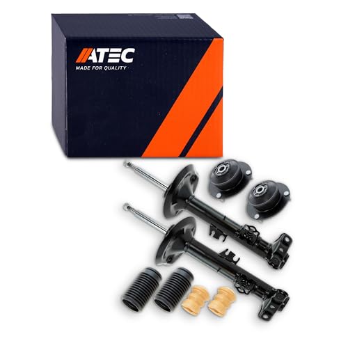 ATEC GERMANY 2x Amortiguador de gas a presión puntal delantero incl. soporte de puntal y juego de protección contra el polvo BMW Serie 3 (E36),Convertible (E36),Compact (E36),Coupe (E36),Touring (E36)
