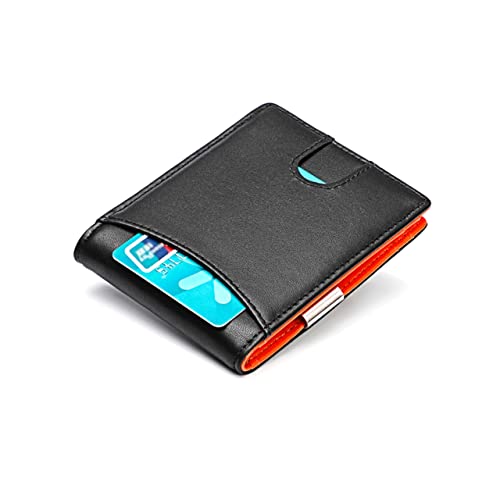 Portefeuille homme cuir véritable avec protection RFID et pince à billets VALICLUD