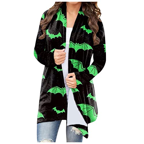 Long Hooded Cardigan Ruffle Shawl Collar Open Front Lightweight Drape Cape for Halloween
