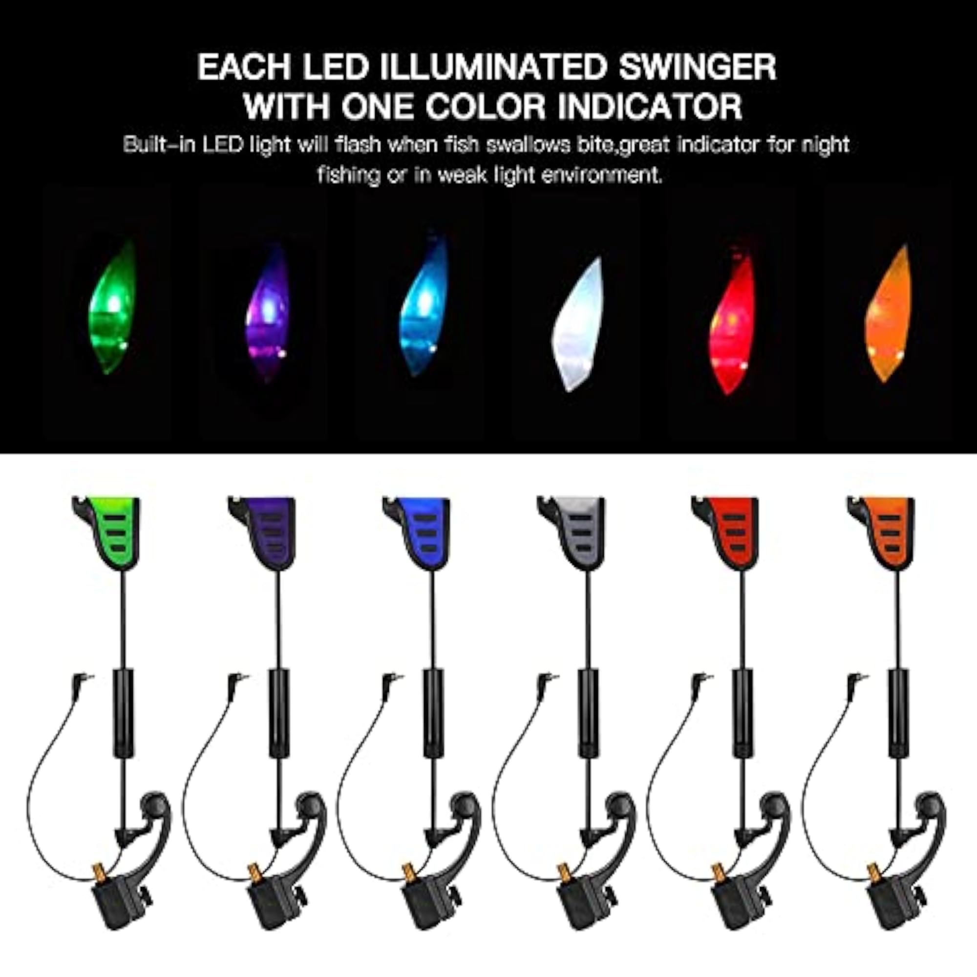 Fishing Set LED Bite Indicator with Storage Case