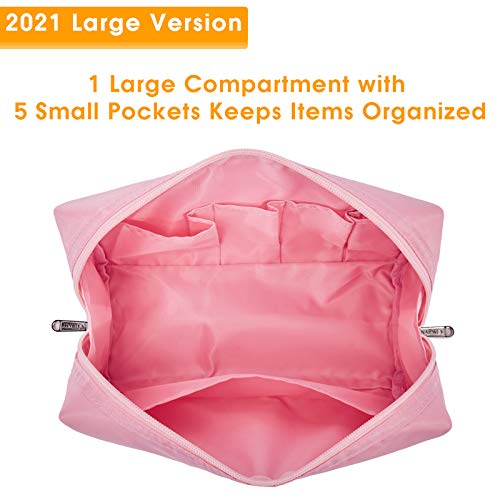 image for Narwey Cute Makeup Bag Travel Cosmetic Bag Organizer Toiletry Bag Make