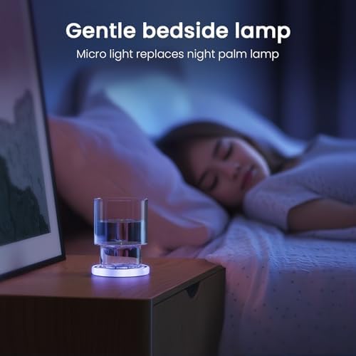 Image of LED Car Cup Holder Lights,7-Color Changing Cup Pad with Vibration Sensor, Rechargeable Car Cup Coasters, Cool Glowing Vehicle Interior Decor Accessories & Gifts for Car Lovers-2PCS